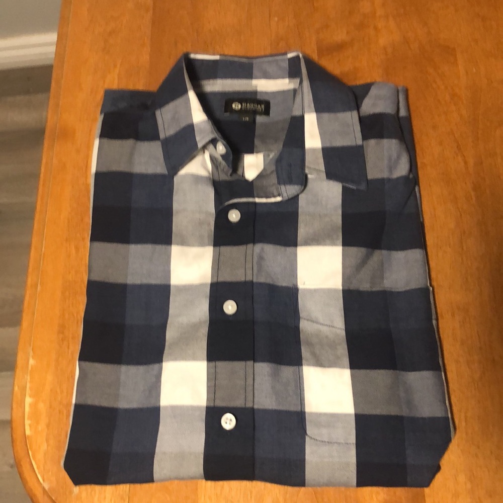 HAGGAR, Large, Like new, Plaid button down